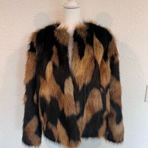 Anthropologie Faux Fur Coat